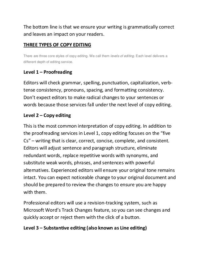 Dissertation copy editor